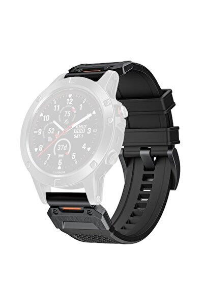 Juls Curea pentru Garmin Fenix ​​5/5 Plus/6/6 Pro/7/Forerunner 935/945/Approach S60, Policarbonat, Negru
