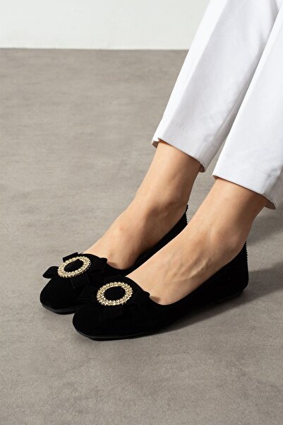 FUGA MODA Bena Black Gold Buckled Velvet Textured Elegant Engagement Dowry Bag Guest House Bag