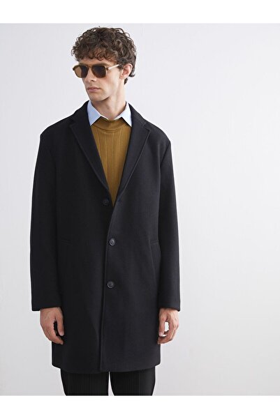 LC Waikiki SOUTHBLUE Standart Kalıp Erkek Kaşe Kaban