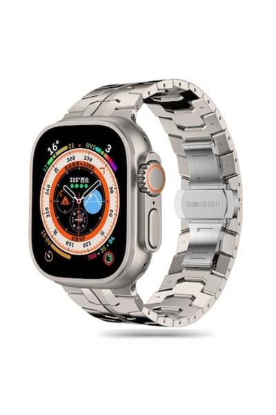 Juls Curea pentru Huawei Watch GT2/GT2 Pro/GT3 Pro 46mm și Xiaomi Watch S1 - Oțel, Titan