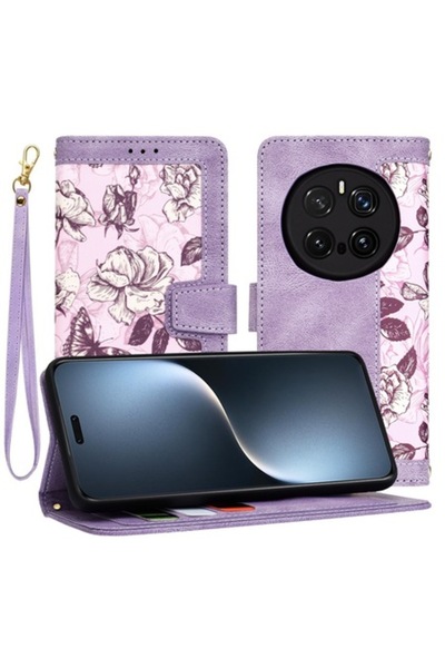 Soho Mobile Husă pentru Honor Magic7 Pro, I54, piele ecologică, violet misterios