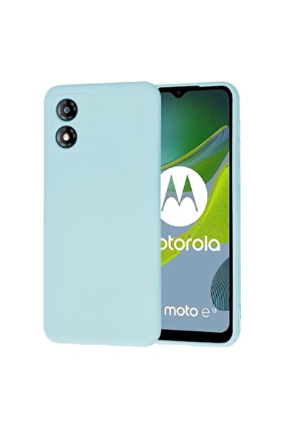 Techsuit Husă pentru Motorola Moto E13 (SoftFlex, Canvas) - Albastru marin