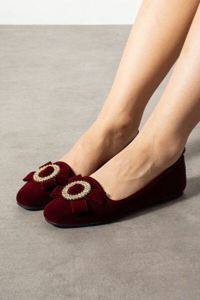 FUGA MODA Bena Bordo Gold Buckle Velvet Textured Elegant Engagement Dowry Bag Guest House Bag