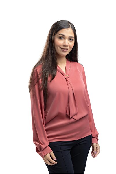 SUGA بلوزة شيك الساتان