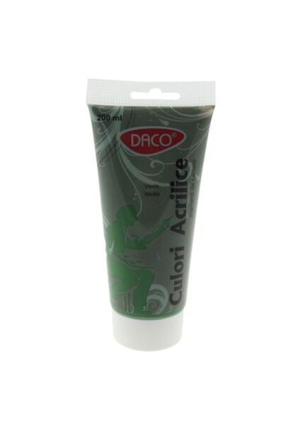 Daco Vopsea acrilică - Verde mediu, 200 ml