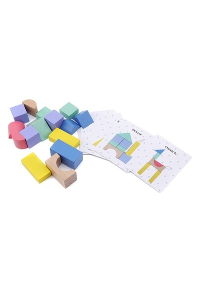 ALİBEİBEİ Joc de logica din lemn 15 piese MC-010-15