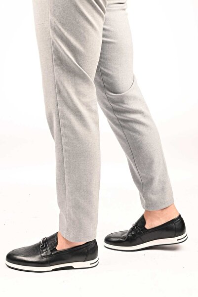 Bestello Ανδρικά παπούτσια χωρίς κορδόνια με αγκράφα Thermo Sole από γνήσιο δέρμα 333-5582