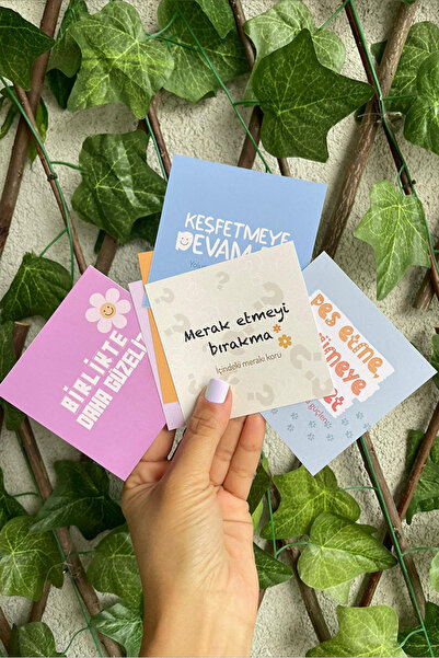 tinystoriestr Motto Kartı Kartpostal - 6 Adet