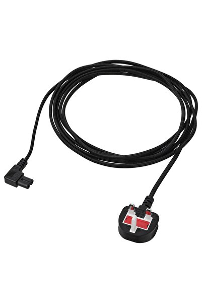 IKEA سلك مصدر الطاقة، نسيج/أسود، 3.5 متر