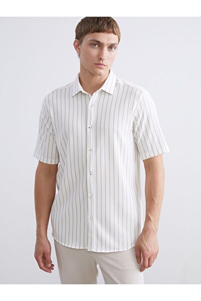 LC Waikiki LCW Vision Regular Fit Short Sleeve Striped Men's Shirt