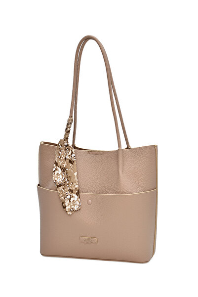 ELATAE Γυναικεία τσάντα ώμου Elaris ELA01996 με σάλι Charm'lı Tote