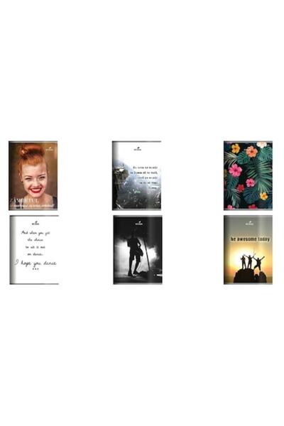 Ecada Set of 12 ECADA A4 notebooks, 60 sheets, 60 g/m², multi-colored plastic cover, lined edge