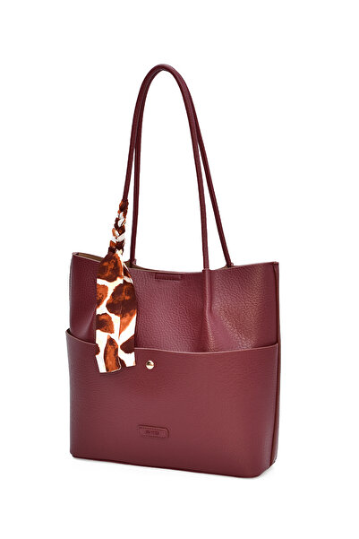 ELATAE Γυναικεία τσάντα ώμου Elaris ELA01996 με σάλι Charm'lı Tote