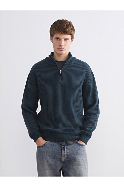 LC Waikiki XSIDE Fermuarlı Dik Yaka Erkek Triko Kazak