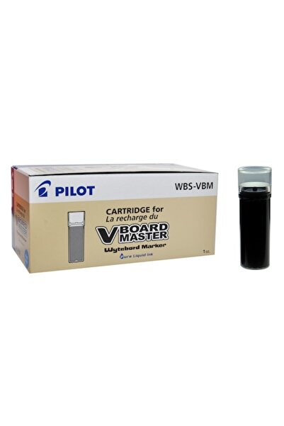 Pilot Set of 12 VBoard Master Whiteboard Marker Refills, Black