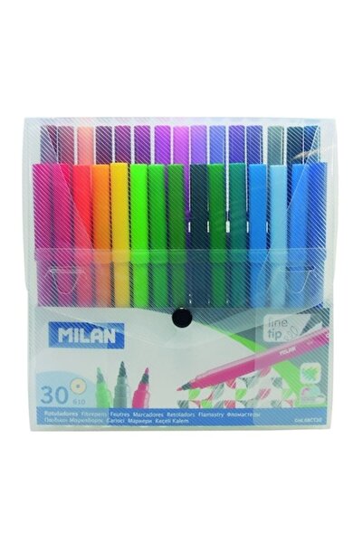 Milan 30 markere multicolore (30 de culori)