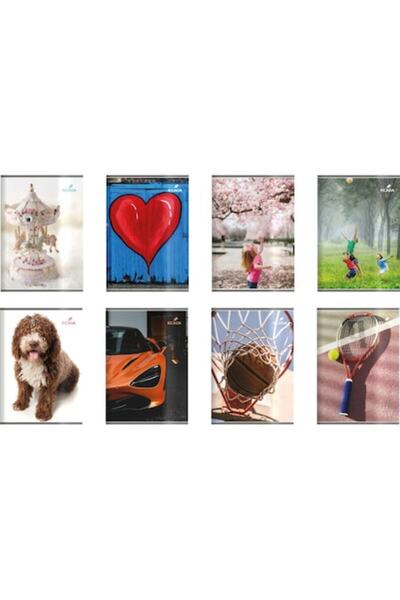 Ecada Set of 12 A5 Notebooks Ecada, 48 sheets, Mathematics, 60 g/m²