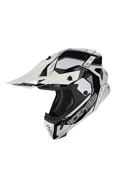 Acerbis X-Track 22-06 Kask Siyah Beyaz