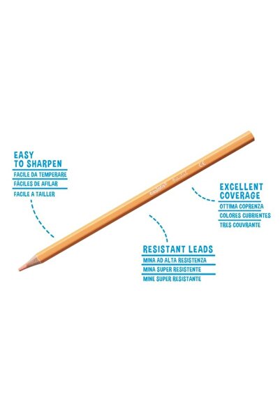 CARIOCA Colored Pencils, Pastel Colors, 24 pcs/set