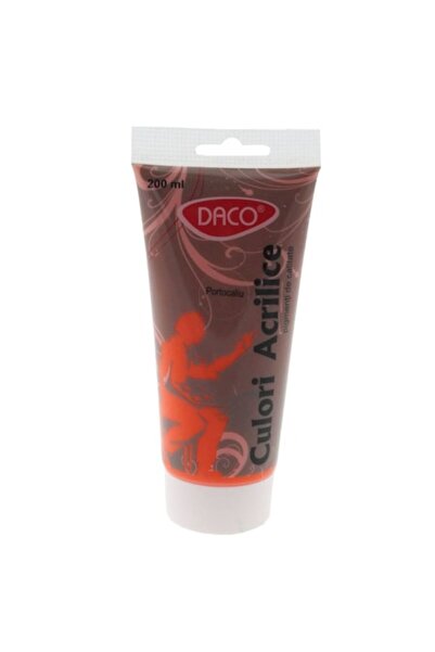 Daco Vopsea acrilică portocalie, 200 ml