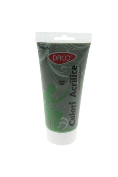 Daco Pachet promoțional: Vopsea acrilică verde sap 200 ml + Bloc de desen A4 ...