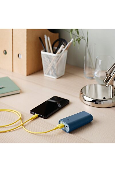 IKEA VARMFRONT Power bank, blue, 5200 mAh