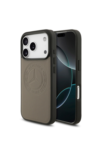 Mercedes Benz Θήκη συμβατή με iPhone 17 Pro, με άδεια χρήσης, από γνήσιο δέρμ...