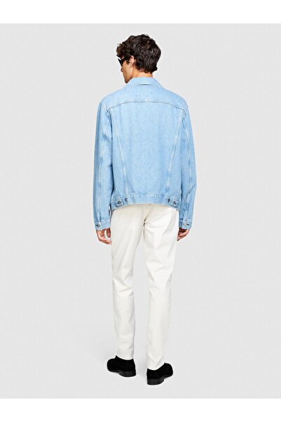 Sisley Ανδρικό παντελόνι Chino με vintage εφέ Slim Fit 323A4DM6SF02Y-SIS14J