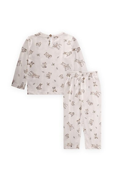 Cigit Pajama Set 1-5 Years Old Ecru