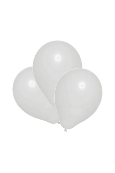 ALİBEİBEİ Set de 100 de baloane din latex albe, 30 cm