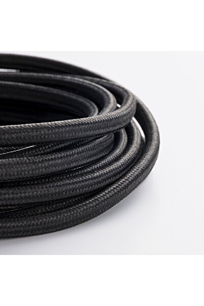 IKEA سلك مصدر الطاقة، نسيج/أسود، 3.5 متر