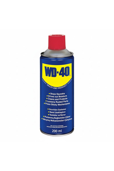 WD-40 Çok Amaçlı Pas Sökücü Yağlayıcı 200ml | Pas Ve Gıcırtıya Son