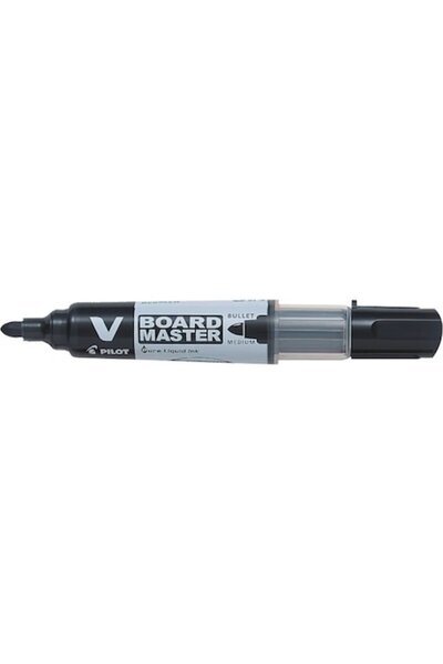Pilot Marker Vboard Master pentru tablă albă, vârf rotund 6 mm, negru