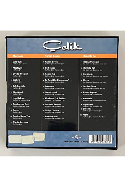Universal Çelik 3 CD Box Set I'm on Fire - Yaman Sevda - Stay with Me 3 CDs (Original Period Edition CD)