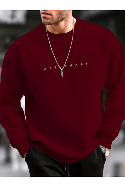 MOONBULL سويت شيرت شتوي مطبوع أصلي للرجال بغطاء رأس