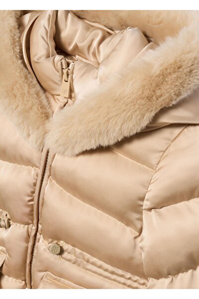 Abel & Lula Mayoral Abel&Lula Girls' Fur Hooded Short Coat