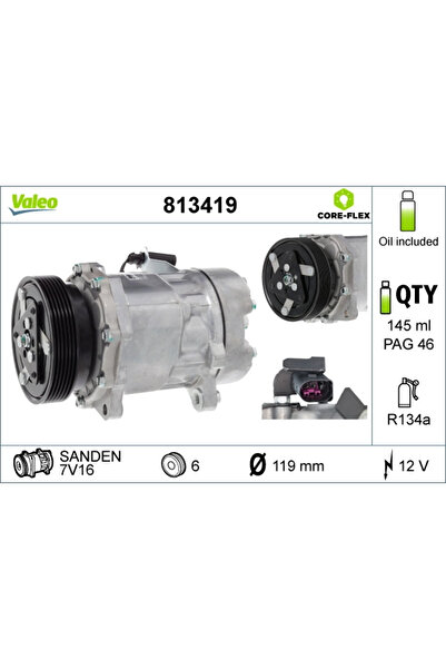 VALEO Compresor Climatizare Ford Galaxy 1 Seat Alhambra