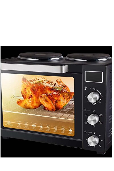 Hope 45L Electric Oven with Hot Plate – 1700W Countertop Oven for Baking & Grilling