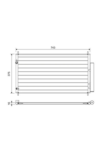 VALEO Condensator Climatizare Honda Civic 9