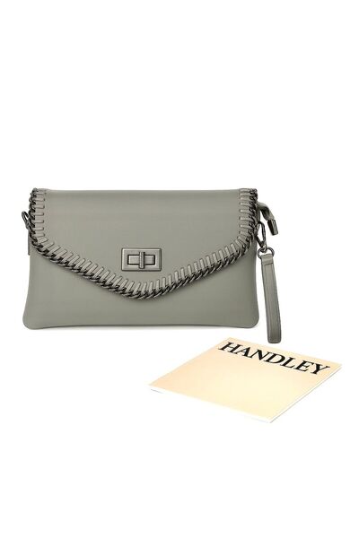 Handley حقيبة يد وكتف بتفاصيل محبوكة متعددة الأقسام