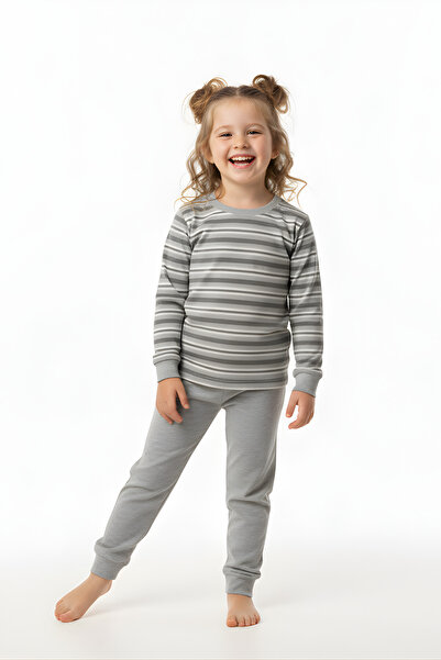 BUUFUU Children's Suit Striped Long Sleeve 5-10 Years Old