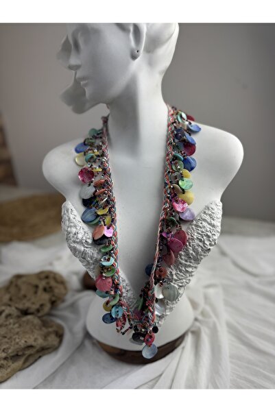 SEDEF TAKI Uzun taşlı kolye