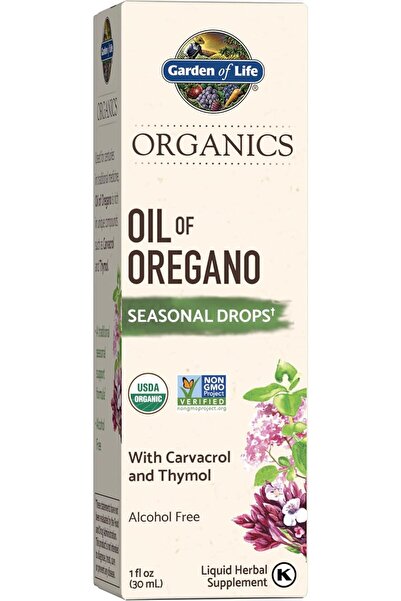 GARDEN OF LIFE mykind Organics Oil of Oregano Seasonal Drops 1 fl oz (30 mL)