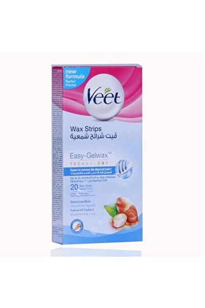 Veet EasyGelWaxStripsforSensitiveSkin (20Strips) (متنوع للبشرة الحساسة، الوجه...