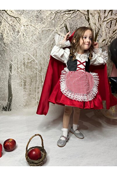 Star Kids فستان وعباءة فتاة ذات القبعة الحمراء، زي فتاة ذات القبعة الحمراء