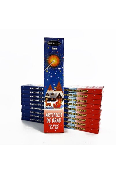 FIRESHOW Artificii de brad, 16 cm, set 100 buc