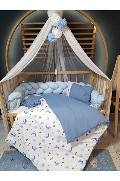 bebek_iklimi طقم نوم للأطفال الذكور محبوك ومضاد للحشرات 60×120 سم - يشمل نامو...