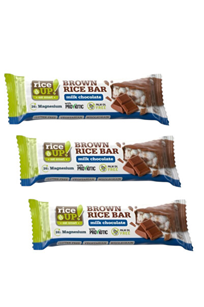 KMS HOME Rice Up Sütlü Çikolatalı Pirinç Patlağı 18 gr X 3 Adet