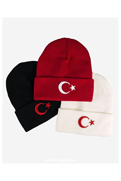 PIECE SIGNATURE Flag Embroidered Beret