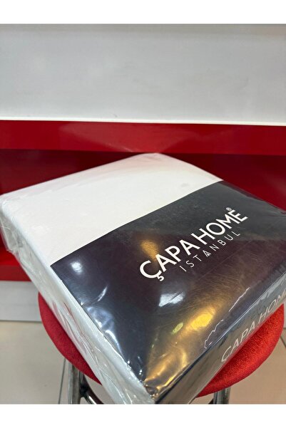 Çapa Home Liquid-Proof Fitted Breathable Premium Quality Double Size Large Bed Fitted Bed Sheet 180X200+30